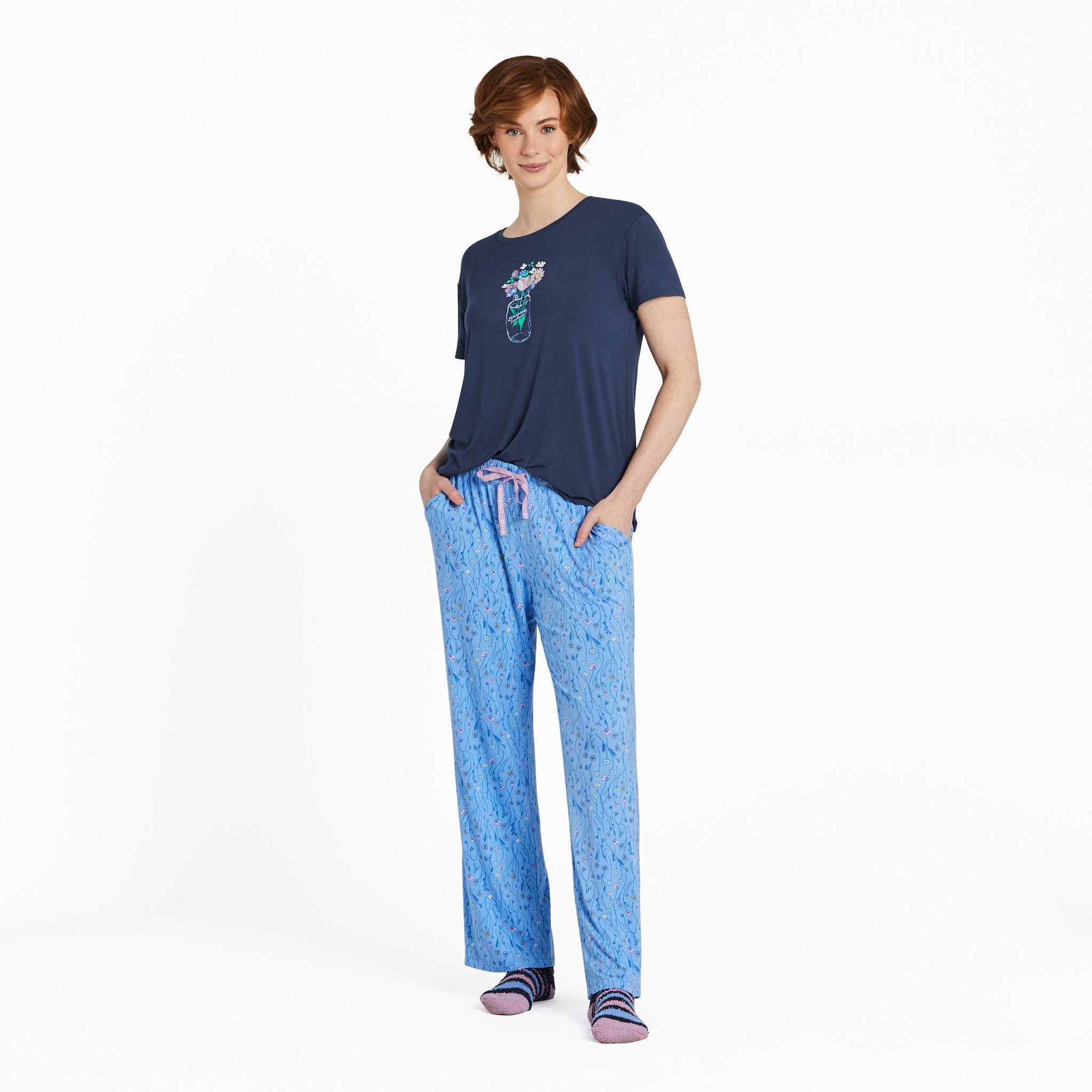 Women's Jar Bouquet Lightweight Sleep Tee