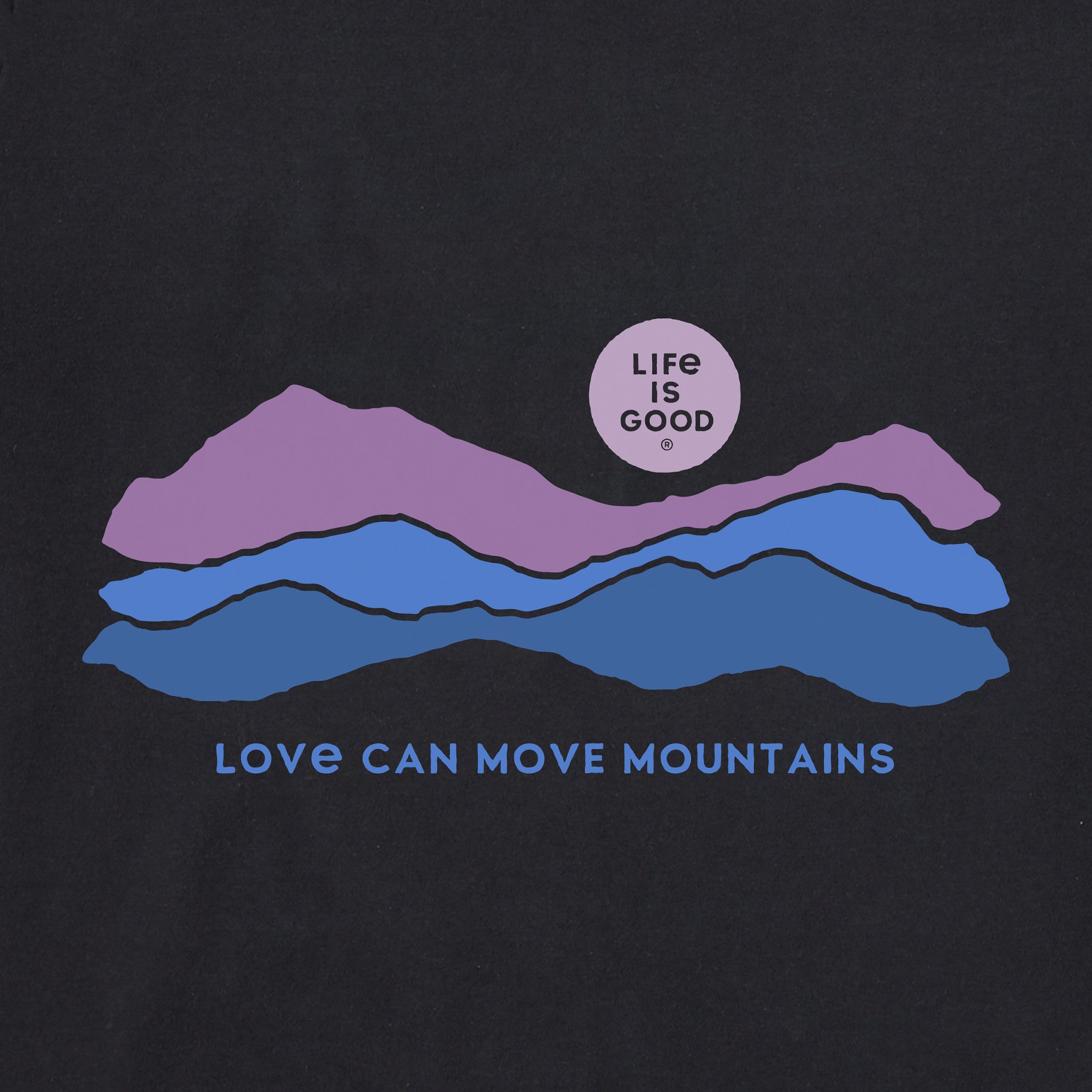 Women's Love Can Move Mountains Long Sleeve Crusher Tee