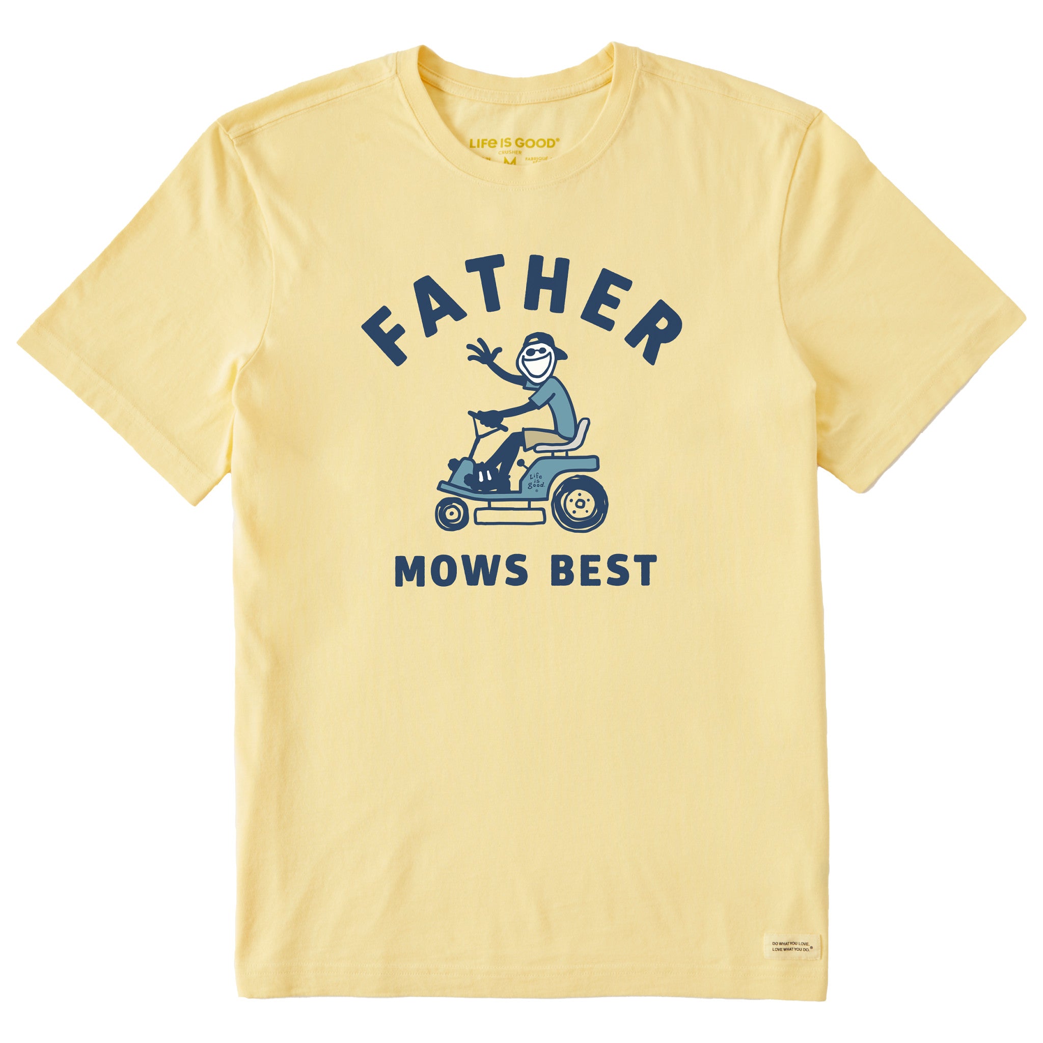 Men's Father Mows Best Rider Short Sleeve Tee
