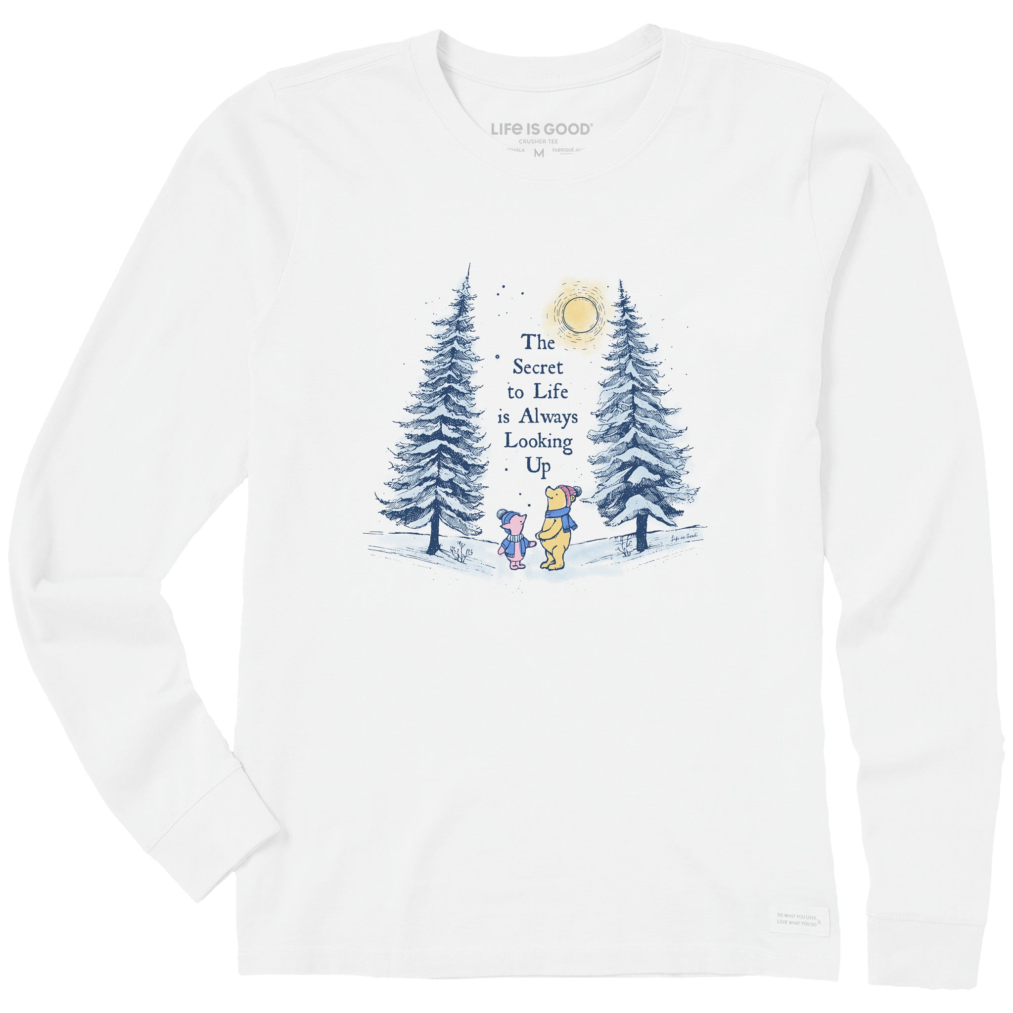Women's Looking Up Winnie & P Long Sleeve Crusher Tee