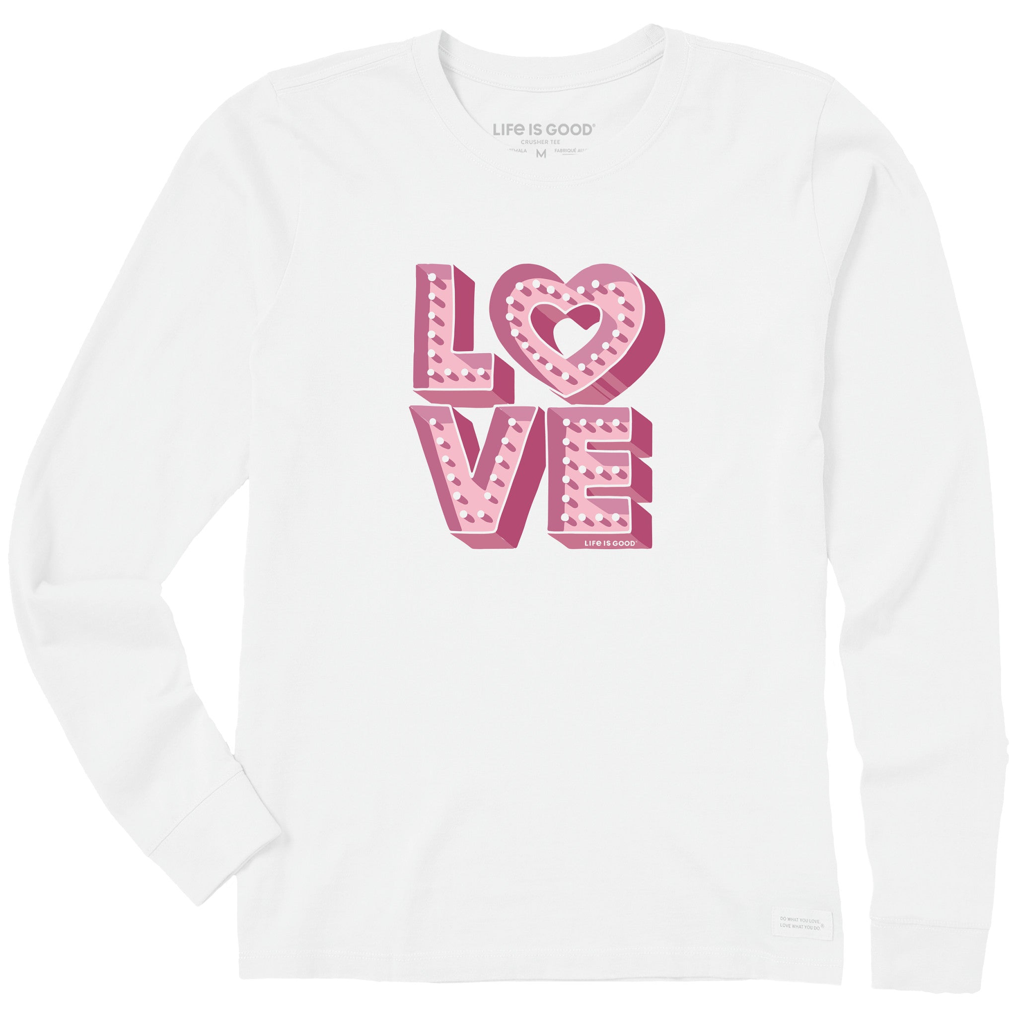 Women's Love Up in Lights Long Sleeve Crusher Tee